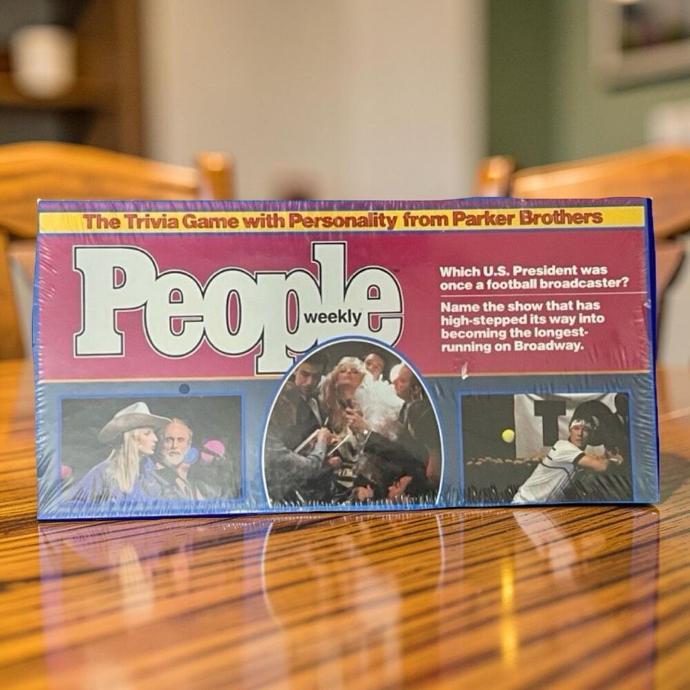 1984 Vintage NIB UNOPENED People Weekly Trivia Board Game  Parker Brothers